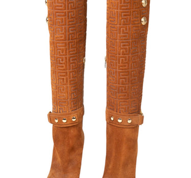Botas Altas En Gamuza Estilo Europeo