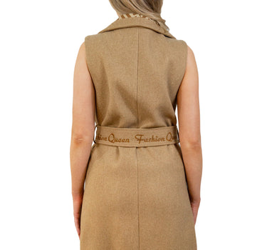 Chaleco con Logomania y Aplicaciones Fur