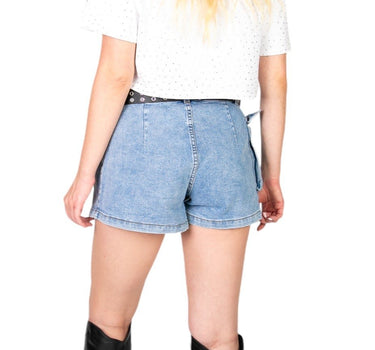 Mini Short efecto falda Denim.
