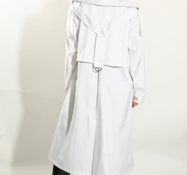 Trench Estructurado Blanco Deportivo